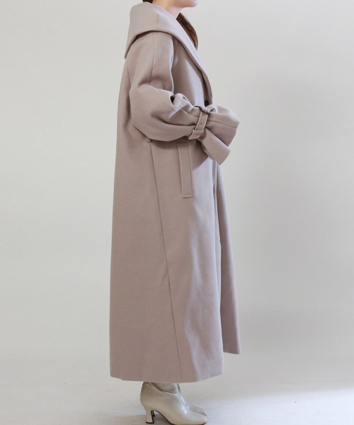 「ASTORIA ODIER」 トレンチコート MEDIUM ブラック レディース_画像6