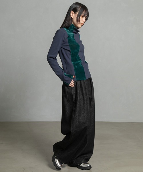 「MARECHAL TERRE」 長袖カットソー MEDIUM ブラウン レディース_画像5