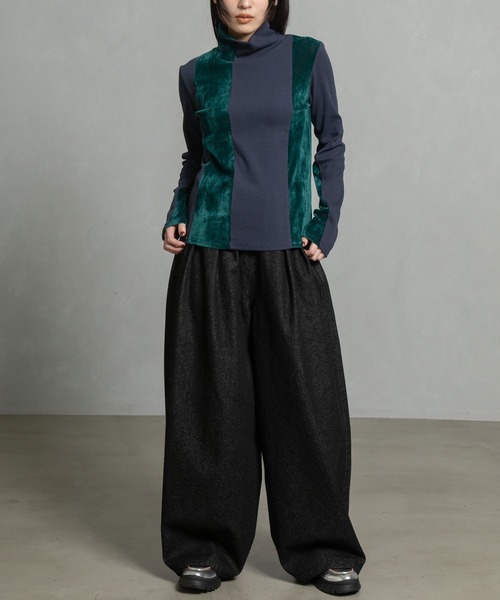 「MARECHAL TERRE」 長袖カットソー MEDIUM ブラウン レディース_画像6