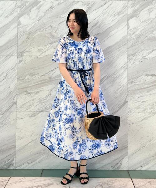 Couture Brooch（クチュール ブローチ） ワンピース 半袖 「洗える