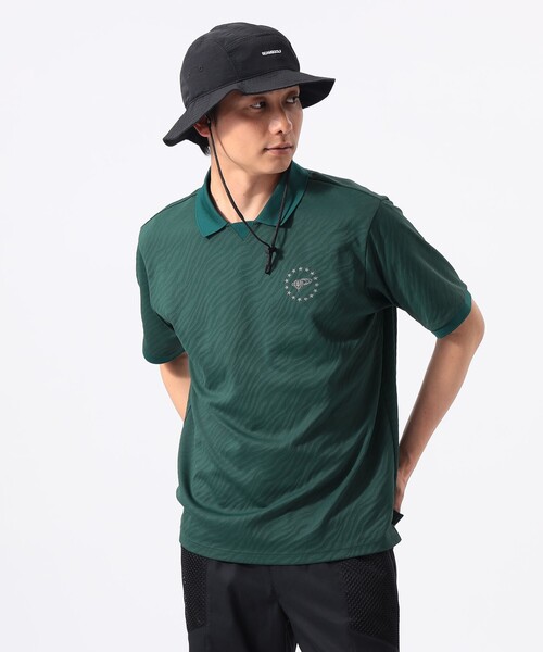 新品 ビームスゴルフ ジャガード 総ロゴ 半袖 ポロシャツ オレンジ M 日本製 BEAMS GOLF（ビームス ゴルフ） ポロシャツ 半袖 「MEN」ORANGE LABEL
