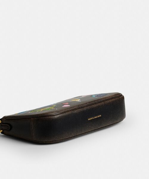 COACH（コーチ） ポーチ プラザ バッグ 18・ラブド レザー・ステッカー