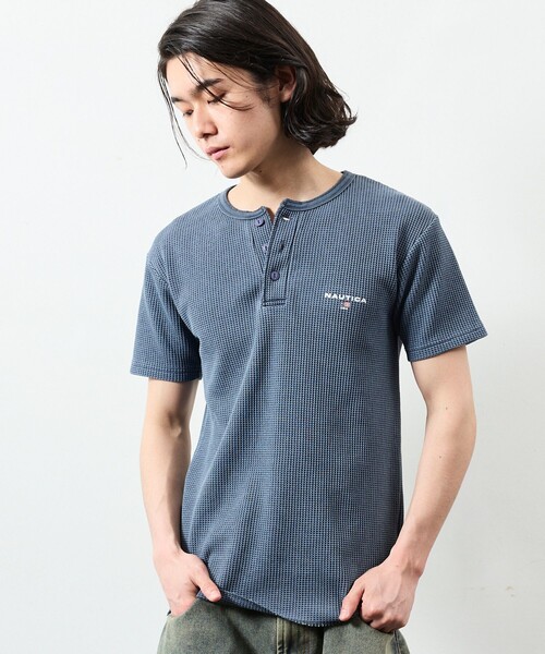 NAUTICA（ノーティカ） ヘンリーネック tシャツ Essentials タイト