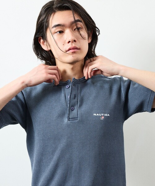 NAUTICA（ノーティカ） ヘンリーネック tシャツ Essentials タイト