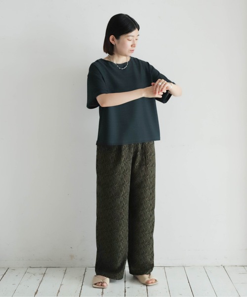 「NOMBRE IMPAIR」 半袖カットソー FREE ネイビー レディース_画像3