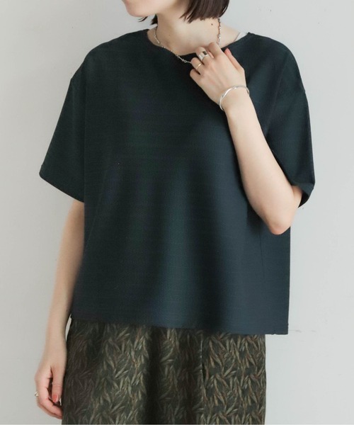 「NOMBRE IMPAIR」 半袖カットソー FREE ネイビー レディース_画像7