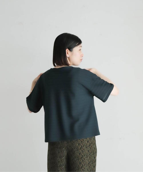 「NOMBRE IMPAIR」 半袖カットソー FREE ネイビー レディース_画像8