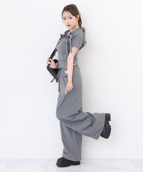 one after another NICE CLAUP ワイドパンツ スウェットパンツ