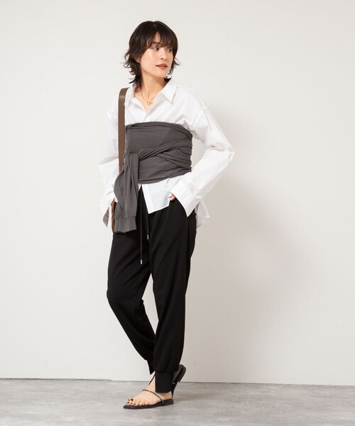 「Rie Miller」 ボレロ 38 チャコールグレー レディース_画像7