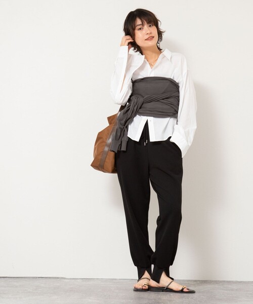 「Rie Miller」 ボレロ 38 チャコールグレー レディース_画像8