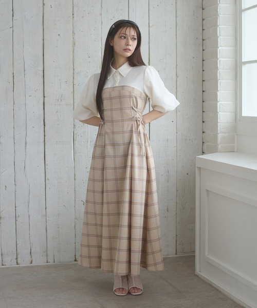 「Ambre Neige」 ドッキングワンピース FREE ブラック レディース_画像4