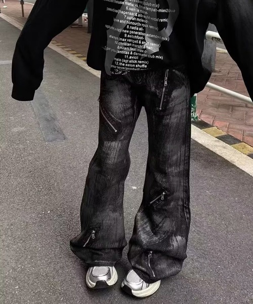 「Ressaca」 デニムパンツ M ブラック メンズ_画像8
