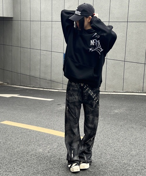 「Ressaca」 デニムパンツ M ブラック メンズ_画像9