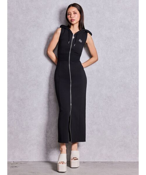 GYDA ZIPパーカーLONGワンピース GYDA（ジェイダ） ワンピース 夏 BACK GYDA ZIPパーカーロング