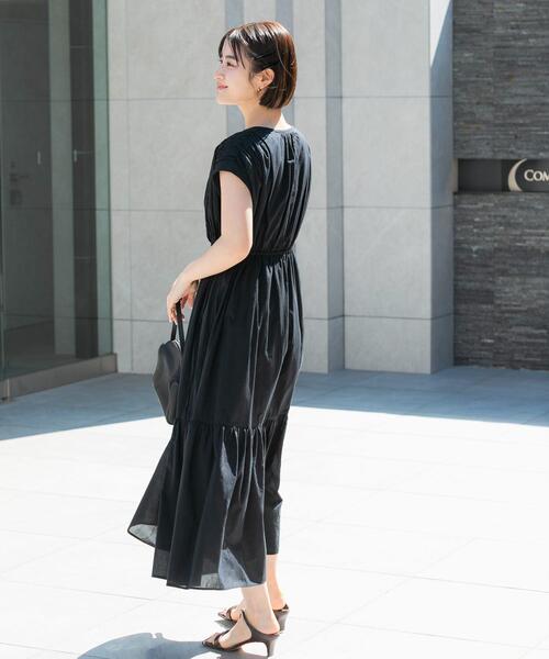 URBAN RESEARCH ROSSO ノースリーブワンピース　新品 URBAN RESEARCH ROSSO WOMEN」 ノースリーブワンピース 36 ブラック