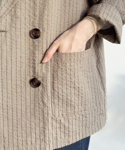 「classicalelf」 テーラードジャケット SMALL ベージュ レディース_画像5