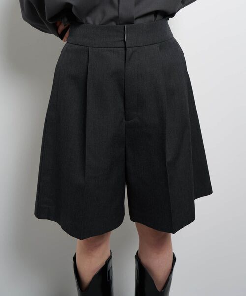 LANVIN en Bleu パンツ ウールツイルショートパンツ レディース