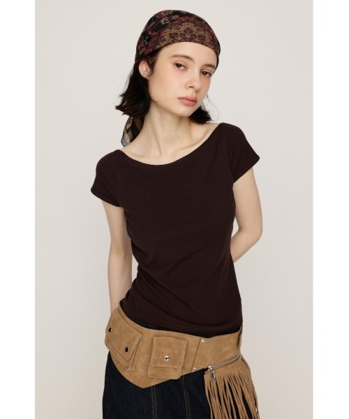 SLY（スライ） tシャツ 半袖 BACK OPEN CHARM TOPS バックオープン 
