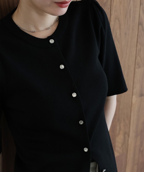 「J by blue」 ニットカーディガン LONG ピンク レディース_画像2
