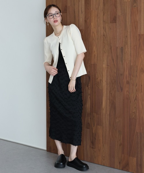 「J by blue」 ニットカーディガン LONG ピンク レディース_画像4