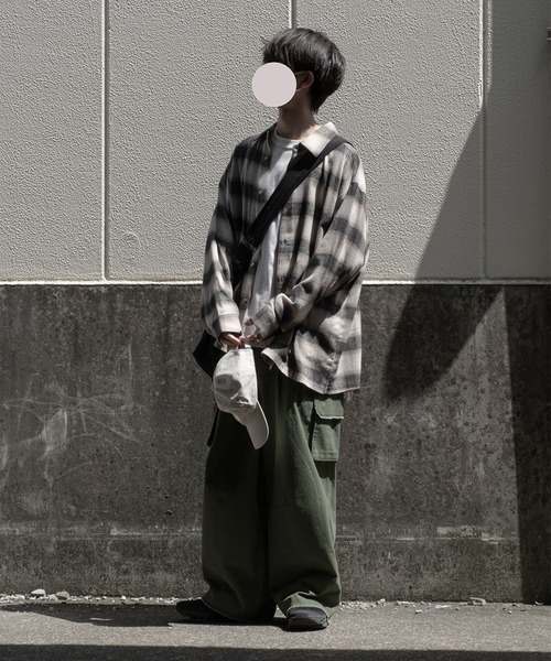 「RUUBON」 カーゴパンツ S カーキ メンズ_画像7