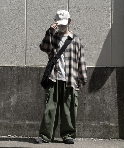 「RUUBON」 カーゴパンツ S カーキ メンズ_画像8