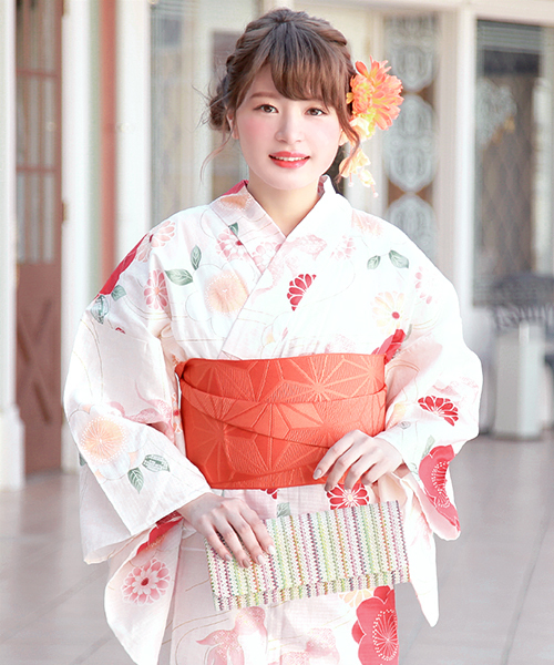 bonheur saisons（ボヌールセゾン） 浴衣 浴衣3点セット （浴衣＋帯＋