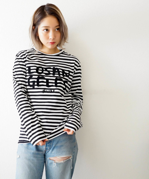 tシャツ HOLLYWOODMADE/WELCOME TO LONG SLEE レディース
