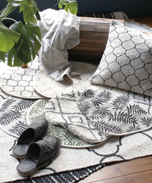 a.depeche（アデペシュ） バス トイレ roll tufted toilet mat 2117