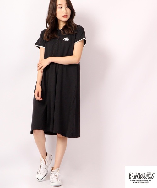 正規品♡スヌーピー♡SNOOPY柄ワンピース♡ダークグレー 正規品♡スヌーピー♡SNOOPY柄ワンピース♡ダークグレー