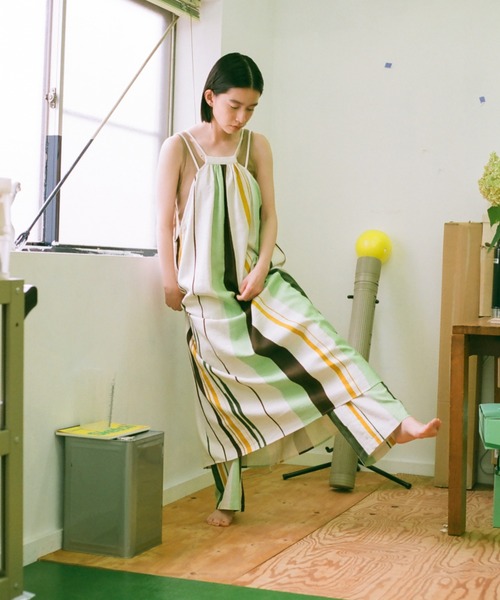 PAMM ワンピース 知性のストライプキャミワンピース : ZOZOTOWN