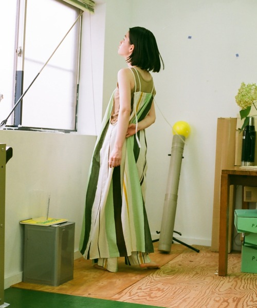 PAMM（パム） ワンピース 知性のストライプキャミワンピース