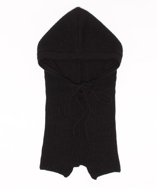 【週末限定お値下げ】nknitンニットbalaclavaバラクラバストール黒 週末限定お値下げ】nknitンニットbalaclavaバラクラバストール黒