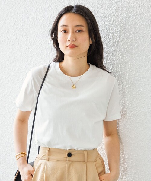 tシャツ SHEER COTTON JERSEY TOP レディース SHIPS tシャツ オーガニック コットン TEE レディース