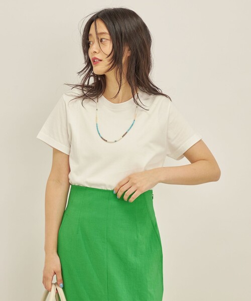 SHIPS tシャツ オーガニック コットン TEE レディース