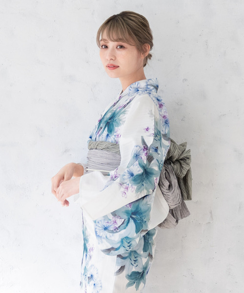 浴衣 夏を彩るレディース浴衣2点セット （浴衣＋帯） レディース_1