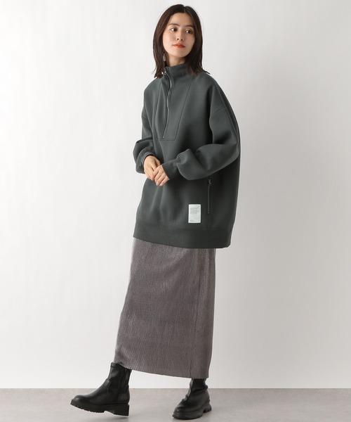 LEPSIM（レプシィム） tシャツ スタンドZIPチュニック 183626