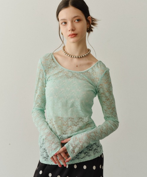 tシャツ 2way lace top／2wayレーストップス レディース : ZOZOTOWN