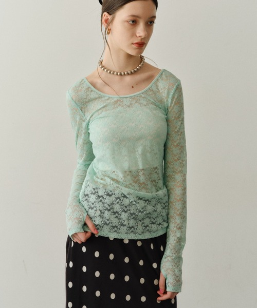 tシャツ 2way lace top／2wayレーストップス レディース : ZOZOTOWN