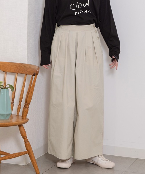PATOU サイドボタンキュロットパンツ PATOU サイドボタンキュロットパンツ（三越伊勢丹 | Patou