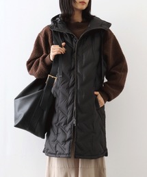 ダウンベスト ベスト A.N.L シームレスダウンロングベスト レディース