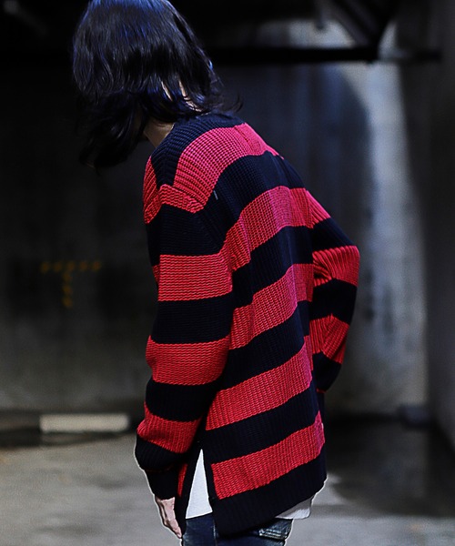 「RATTLE TRAP」 長袖ニット M ライトベージュ メンズ_画像8