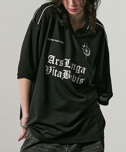 tシャツ 「Alfred Alex」ハニカムメッシュ ビッグゲームシャツ