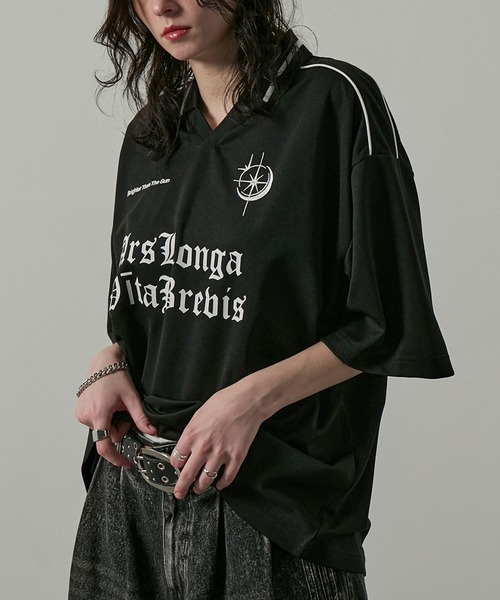tシャツ 「Alfred Alex」ハニカムメッシュ ビッグゲームシャツ