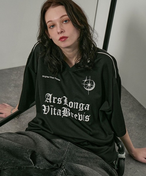 tシャツ 「Alfred Alex」ハニカムメッシュ ビッグゲームシャツ