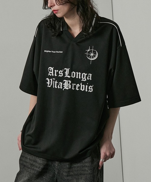 tシャツ 「Alfred Alex」ハニカムメッシュ ビッグゲームシャツ