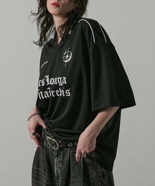 tシャツ 「Alfred Alex」ハニカムメッシュ ビッグゲームシャツ