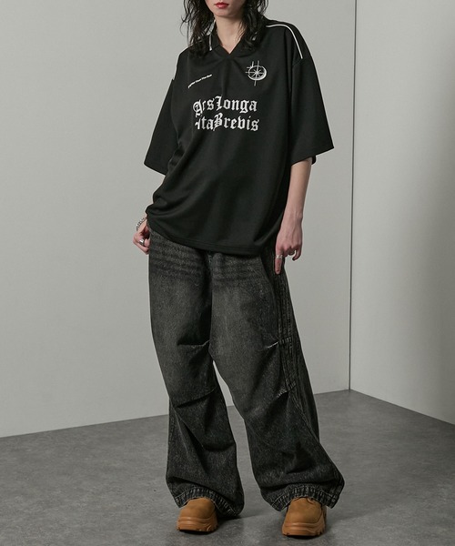 tシャツ 「Alfred Alex」ハニカムメッシュ ビッグゲームシャツ
