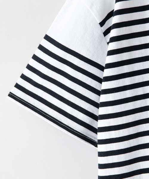 ROUGH TRADE tシャツ 「ROUGH TRADE/ラフトレード」 パネルボーダー