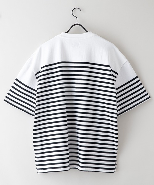 ROUGH TRADE tシャツ 「ROUGH TRADE/ラフトレード」 パネルボーダー